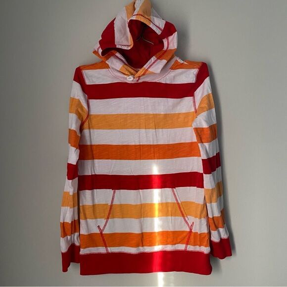 Lands’ End Boys’ Lightweight Pullover Striped Hoodie - Picture 1 of 3